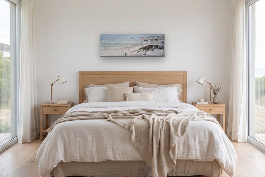 Casa sobre pilotes en un ambiente, a escala