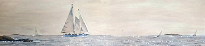 Velero — Gonzalo Molla, 130 × 30 cm