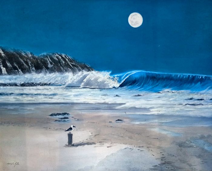 Luna llena — Gonzalo Molla, 100 × 80 cm