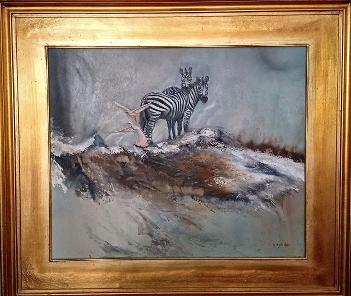 Cebras — Gonzalo Molla, 58 × 48 cm